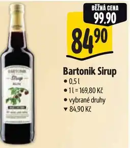 Albert Bartonik Sirup nabídka