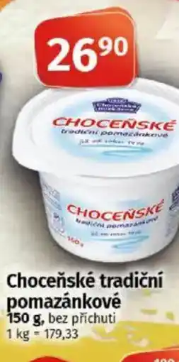 COOP TIP Choceňské tradiční pomazánkové nabídka