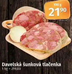 COOP TIP Davelská šunková tlačenka nabídka