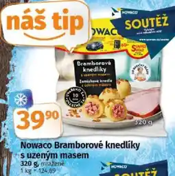 COOP TIP Nowaco Bramborové knedlíky s uzeným masem nabídka