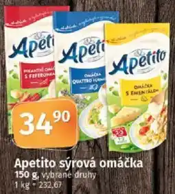 COOP TIP Apetito sýrová omáčka nabídka
