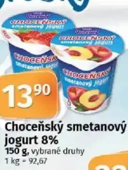 COOP TIP Choceňský smetanový jogurt 8% nabídka