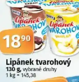 COOP TIP Madeta Lipánek tvarohový nabídka