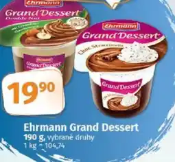 COOP TIP Ehrmann Grand Dessert nabídka