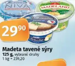 COOP TIP Madeta tavené sýry nabídka