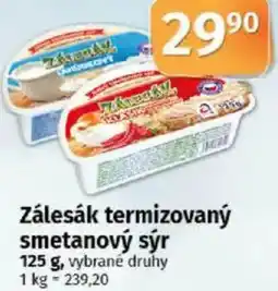 COOP TIP Zálesák termizovaný smetanový sýr nabídka
