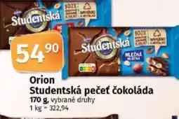 COOP TIP Orion Studentská pečeť čokoláda nabídka