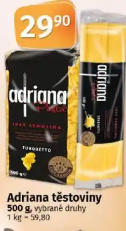 COOP TIP Adriana těstoviny nabídka