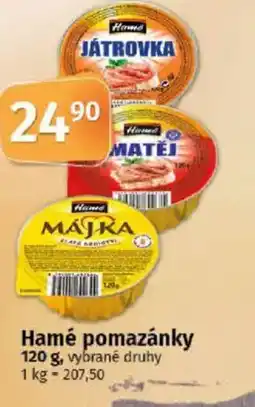 COOP TIP Hamé pomazánky nabídka