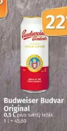 COOP TIP Budweiser Budvar Original nabídka