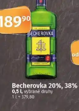 COOP TIP Becherovka 20%, 38% nabídka