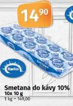 COOP TIP Ranko Smetana do kávy 10% nabídka
