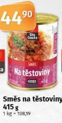 COOP TIP Směs na těstoviny nabídka