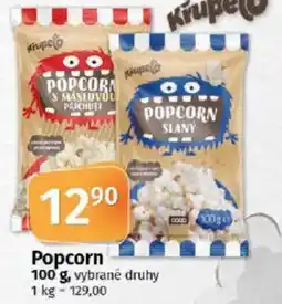 COOP TIP Popcorn nabídka