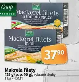 COOP TIP Makrela filety nabídka