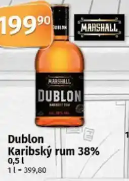 COOP TIP Dublon Karibský rum 38% nabídka
