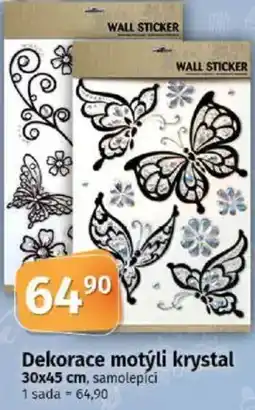 COOP TIP Dekorace motýli krystal nabídka