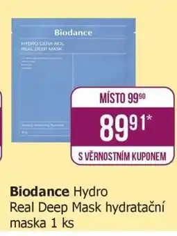 Teta Biodance Hydro Real Deep Mask hydratační maska 1 ks nabídka