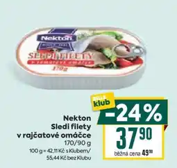Billa Nekton Sledi filety v rajčatové omáčce nabídka