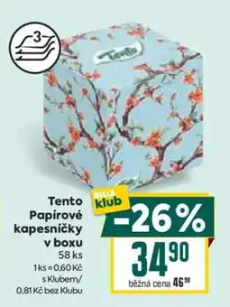 Billa Tento Papírové kapesníčky v boxu nabídka
