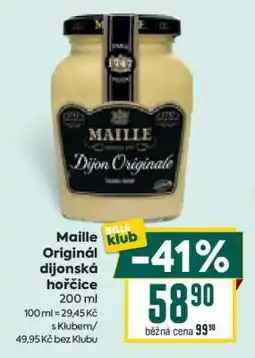 Billa Maille Original Dijonská hořčice nabídka
