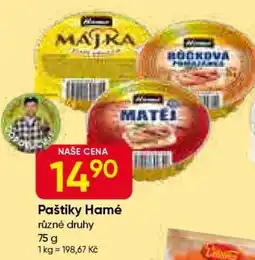 Hruška PAŠTIKY HAMÉ nabídka