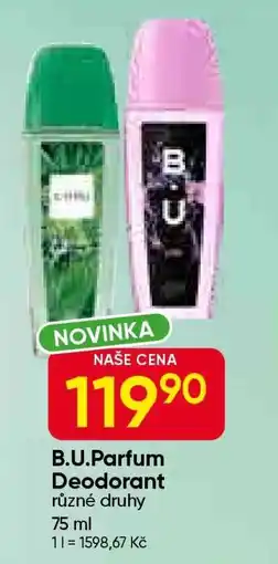 Hruška B.U.Parfum Deodorant nabídka