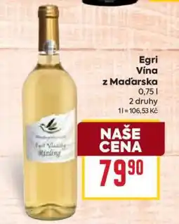 Billa Egri Víno z Maďarska nabídka