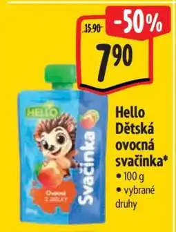 Albert Hello Dětská ovocná svačinka nabídka
