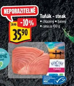 Albert Tuňák steak nabídka