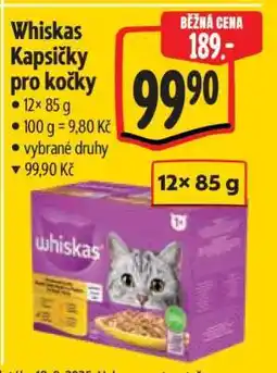 Albert Whiskas kapsičky pro kočky nabídka