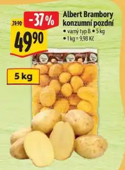 Albert Albert Brambory konzumní pozdní nabídka