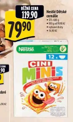 Albert Nestlé Dětské cereálie nabídka