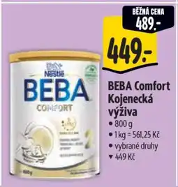 Albert BEBA Comfort kojenecká výživa nabídka