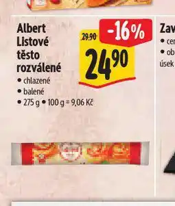 Albert Listové těsto nabídka