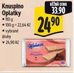 Albert Manner knuspino oplatky nabídka