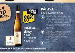 Albert Habánské sklepy pálava nabídka