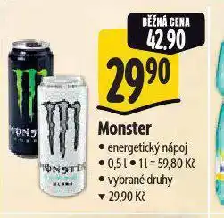 Albert Monster energy drink nabídka