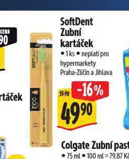 Albert Softdent zubní kartáček nabídka