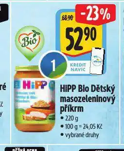 Albert Hipp bio masozeleninový příkrm nabídka