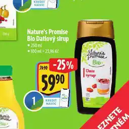 Albert Bio datlový sirup nabídka