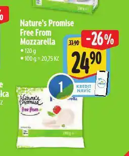 Albert Free from mozzarella nabídka