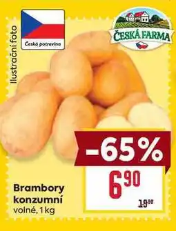 Billa Brambory konzumní volné, 1 kg nabídka