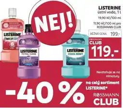 Rossmann Listerine ústní voda nabídka