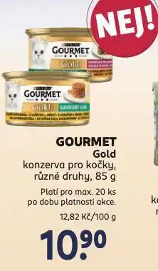 Rossmann Gourmet gold konzerva pro kočky nabídka