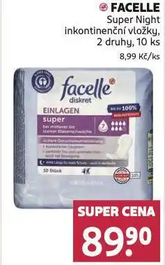 Rossmann Facelle inkontineční vložky nabídka