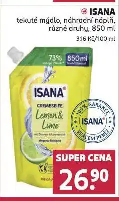 Rossmann Isana tekuté mýdlo nabídka