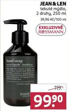 Rossmann Jean a len tekuté mýdlo nabídka