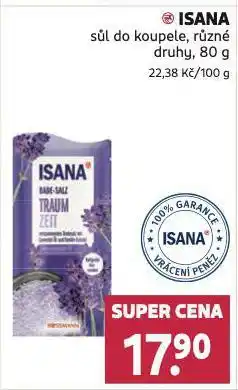 Rossmann Isana sůl do koupele nabídka