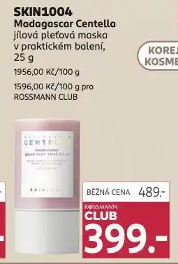 Rossmann Skin1004 jílová pleťová maska nabídka